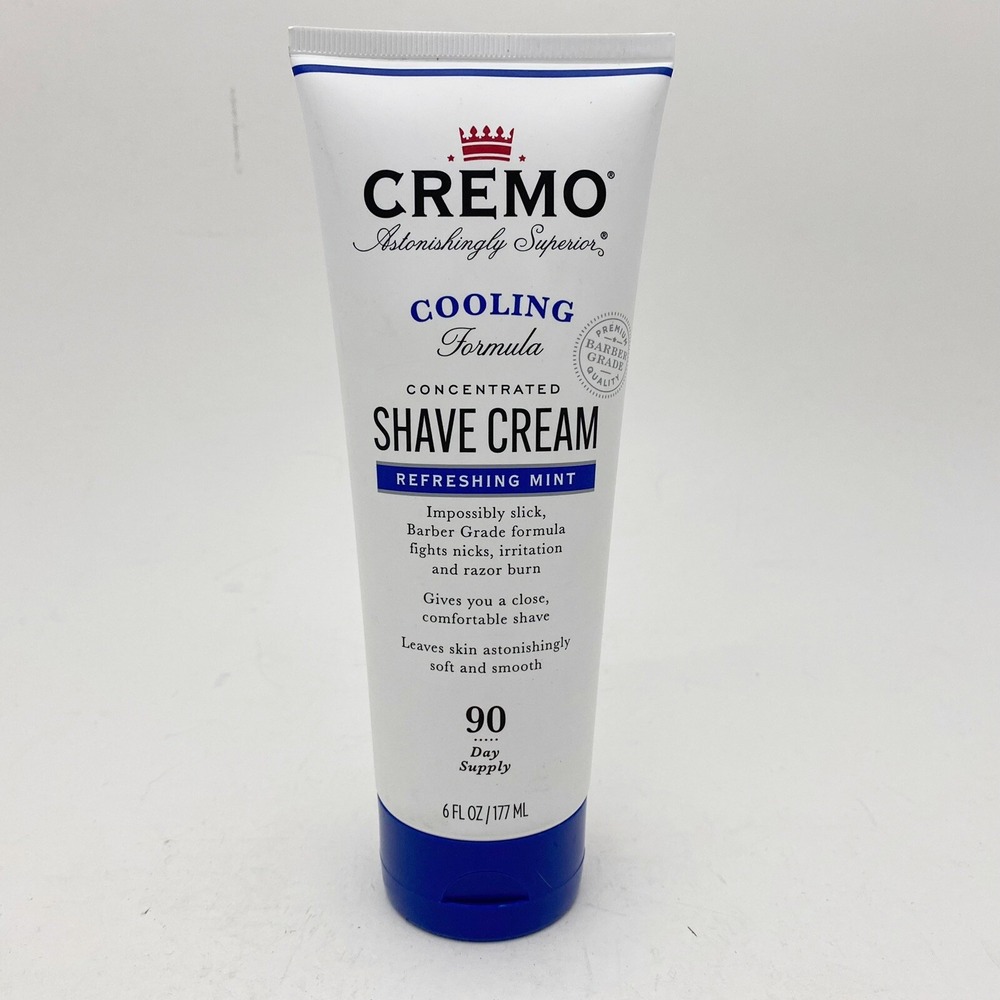 Cremo‎ Cooling Formula Shave Cream, Refreshing Mint 6 oz New